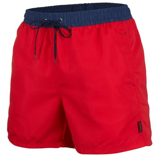 Zagano Adam Lipski Badehose Herren Schwimmhose Herren Badeshorts Badeshort Herren Badehose Herren lang rot, 5014 Gr. S