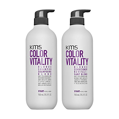 KMS California Color Vitality Blonde Shampoo 750 ml und Conditioner 750 ml