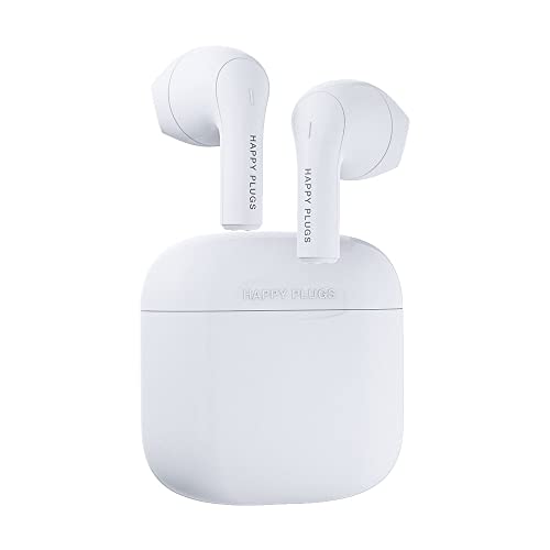 Happy Plugs Joy – Fashion Wireless Earphones - 12 Hours Battery Life - Iconic Colors - Sweatproof – White