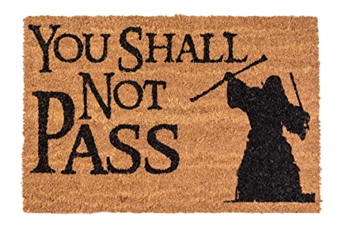 SD TOYS LTR25214 Lord of The Rings Doormat You Shall Not Pass 60 x 40 cm Teppiche, Plastic, Multicolor