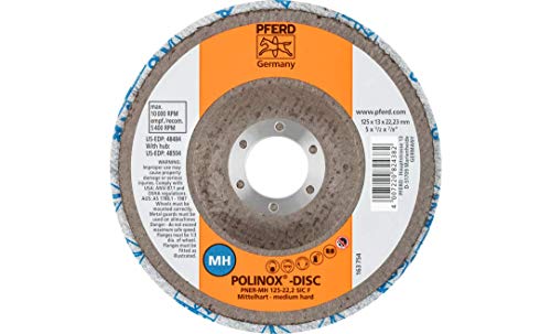 PFERD 44690713 POLINOX-Kompaktschleif-Disc DISC PNER-MH 125-22,2 SiC F Ø 125 mm 5 St.