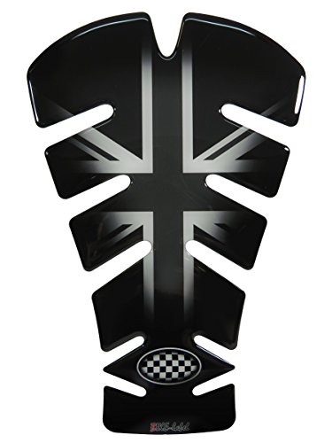 Tankpad 3D 500721 Union Jack Silver Tank-Schutz für Motorrad-Tank