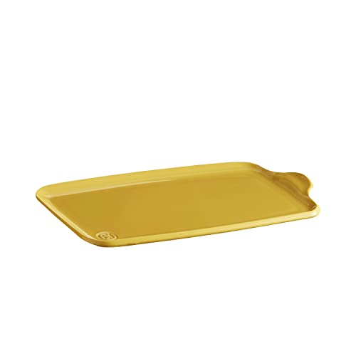 Aperitivo XL Brett für Backofen/Kochen und Servieren, Keramik, rechteckig, 32 x 21 cm, Farbe Gelb Provence