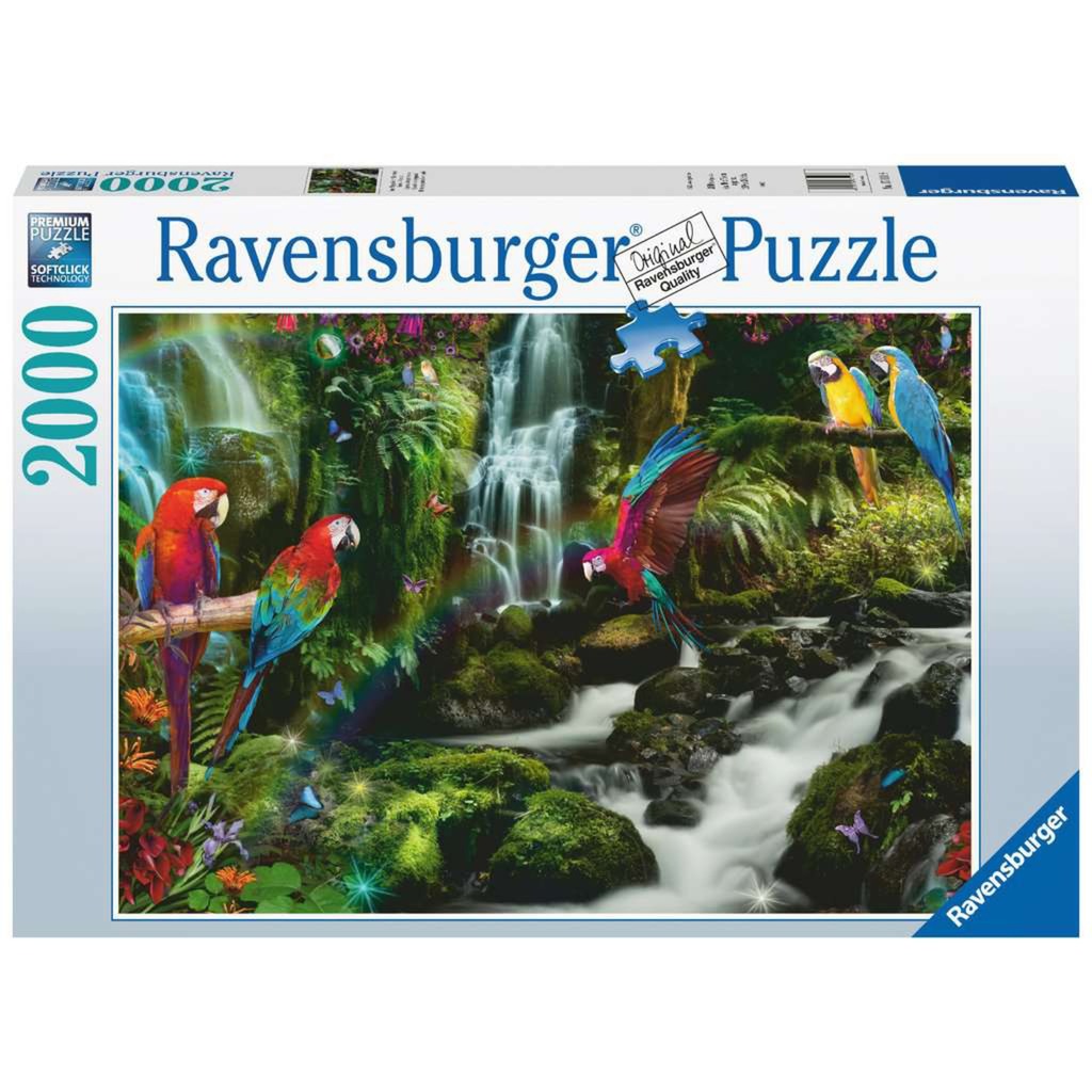 Ravensburger Puzzle 17111 Bunte Papageien im Dschungel-2000 Teile