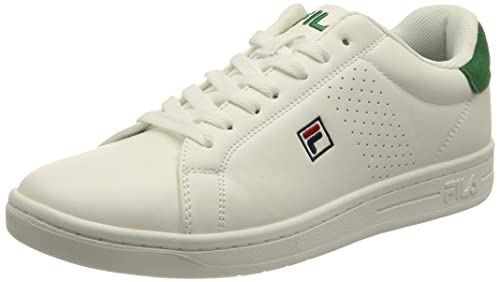 FILA Herren Crosscourt 2 F Low Sneaker, White-Verdant Green, 44 EU