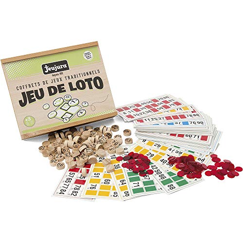 Jeujura 8139 Brettspiel, - Lotto - Holzbox