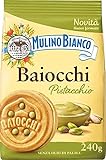 3x Mulino Bianco Baiocchi Pistacchio,Kekse mit Pistazien und Mürbeteig, ideal zum Frühstück oder Snack, ohne Palmöl 240g + Italian Gourmet Polpa di Pomodoro 400g Dose