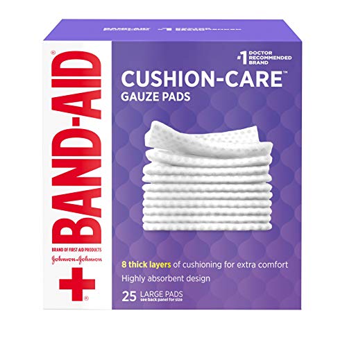 Band-Aid First Aid Large Gauze Pads, 4 In X 4 In, 25 Count by Band-Aid