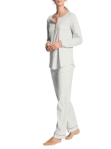CALIDA Damen Sweet Dreams Pyjamaset 2 Zweiteiliger Schlafanzug, Rose Bud, 44