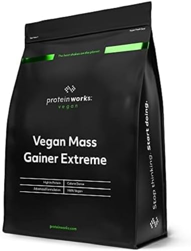 THE PROTEIN WORKS Vegan Mass Gainer Extreme | Chocolate Silk | Kalorienreicher & Proteinreicher Pulver-Shake | Kohlenhydratreicher Weight Gainer, 1kg