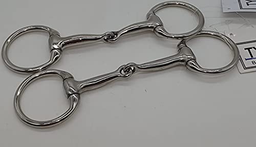 D Ring German Silver einfach gebrochen 7,5 8,5 9,5 10,5 11,5 Minishetty Minipony Mini Shetty Gebiss Bit Tysons (8,5)