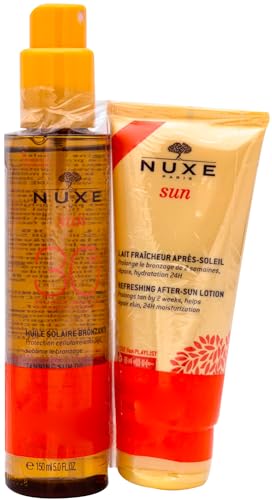 Nuxe Sun Sun Tanning Oil for Face and Body SPF50 150 ml + After Sun Freshening Milk 100 ml Free