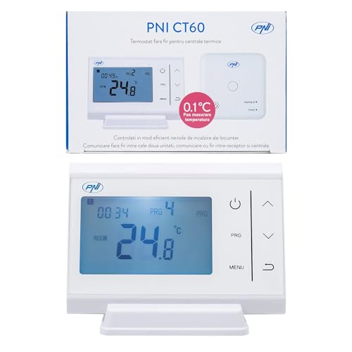 Funkthermostat PNI CT60 für Wärmekraftwerke, Hysterese 0,1 Grad