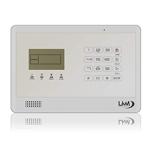 LKM Security M2EB Plus Alarmanlage Komplettset ● 21-Teilig ● LCD Touch | GSM | Abschreckung | Wireless | Sicherung | weiß