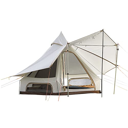 Zelt für 5–8 Personen, Festival-Partyzelt, wasserdichtes und winddichtes Campingzelt, Jurte, Glockenzelt, einfacher Aufbau für Familien-Camping im Freien