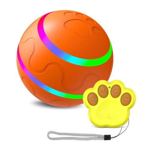 CYBUCH Interaktives, Intelligentes Elektrisches Haustier, Automatisch Rollender Ball, Katzen- und für Welpen/Kleine Bis Mittelgroße Hunde mit Fernbedienung, Langlebig – A