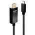 LINDY Anschlusskabel USB-C® Stecker, HDMI-A Stecker 3.00m Schwarz 43293 USB-C®-Displaykabel