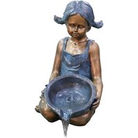 Granimex Wasserspeier Estelle Inkl. Pumpe Polystone Bronze Design 48x30x38 cm