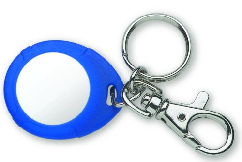 Farfisa FP12/10 Transponder Schlüsselanhänger für berührungslose Codeschlösser, blau/weiß, 10 Stück