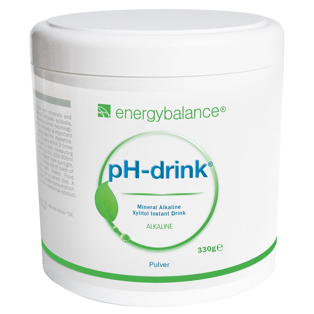 EnergyBalance pH-drink - Pulver Xylitol Basengetränk - basische Ernährung, Säure-Basen-Haushalt - Vegan, ohne Zusatzstoffe - Qualität aus der Schweiz - 330 g