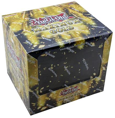 A YuGiOh! Maximum Gold Tuckbox Display | DEUTSCH | Yu-Gi-Oh! Karten NEU | + Arkero-G 100 Small Soft Sleeves japanische Kartenhüllen