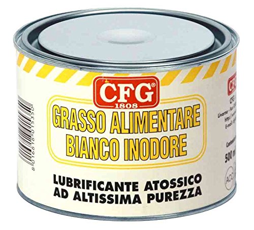 CFG - Spezielles Lebensmittelfett 500 ml, weiß, geruchlos, ungiftig, schützt Organe und Maschinen für die Lebensmittelverarbeitung