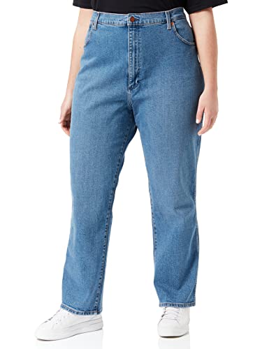 Wrangler Damen WILD West Jeans, MID Blue, 24W / 32L