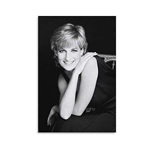 XXJDSK Druck Auf Leinwand The Princess Lady Diana Smile Poster Poster Cool Artworks Home Decor Poster Geschenkidee 60X90cm Kein Rahmen