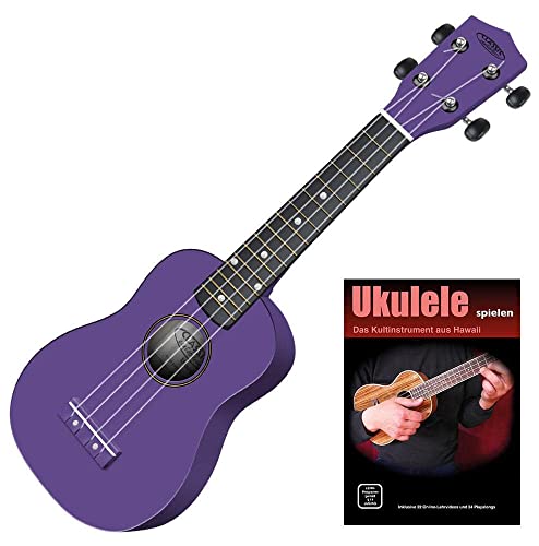 Classic Cantabile US-100 VT Sopran-Ukulele violett Set inkl. Lernheft