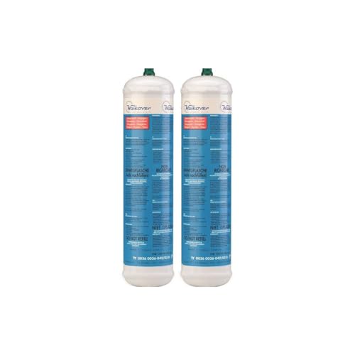 KEMPER - Sauerstoffflasche, 110 bar, 2 Anschlüsse, M10, Schweißen, Bi-Gas, Einweg, 110 Liter