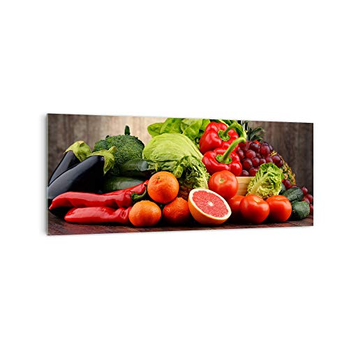 DekoGlas Küchenrückwand 'Farbige Früchte' in div. Größen, Glas-Rückwand, Wandpaneele, Spritzschutz & Fliesenspiegel
