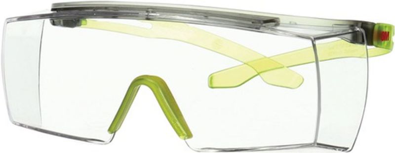 3M Schutzbrille (EN 166-1FT / Bügel grau/lindgrün, Scheibe klar) - 7100209413