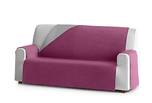 Eysa Oslo Sofa überwurf, Polyester, C/2 Fuchsia-grau, 4 Sitzer 190cm. Geeignet für Sofas von 210 bis 250 cm