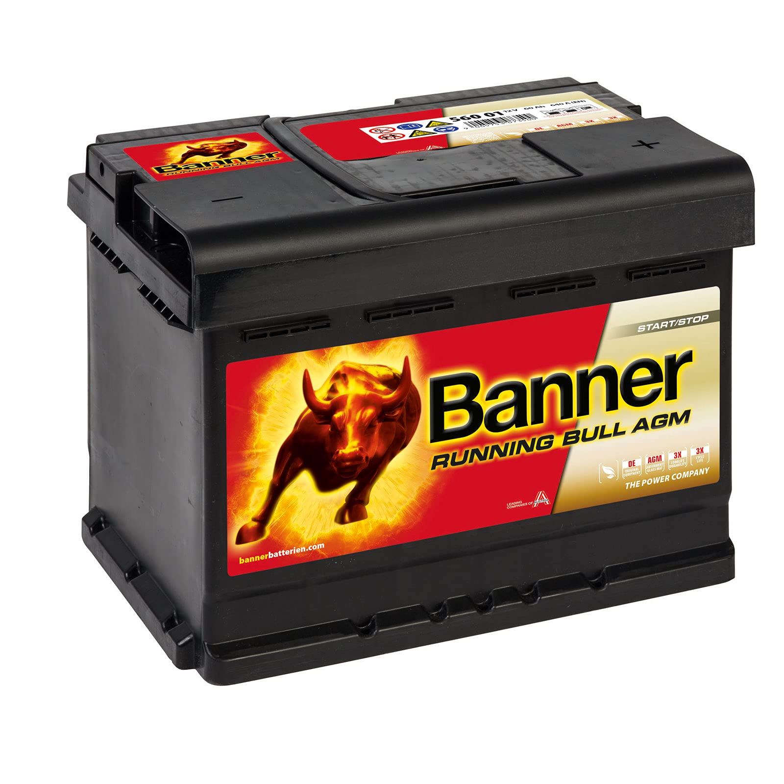 Banner – 322/302 – Batterie AGM Running Bull, 60 Ah
