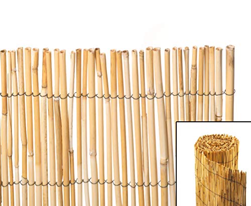 bambus-discount.com Bambusmatte Macau leicht 100 x 500cm Sichtschutzmatte Windschutzmatte