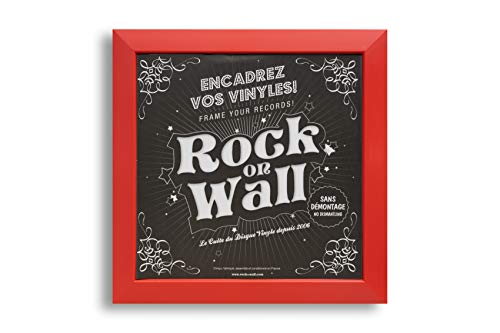 Rot Rock on Wall Bilderrahmen MaÃ?e 378 x 378 x 20 mm