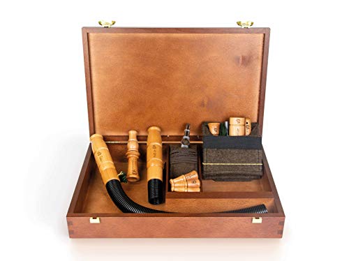 Weisskirchen Premium-Lockjagdset in edler Holzkassette, Lockinstrument, geeignet für die Jagd oder Tierbeobachtung