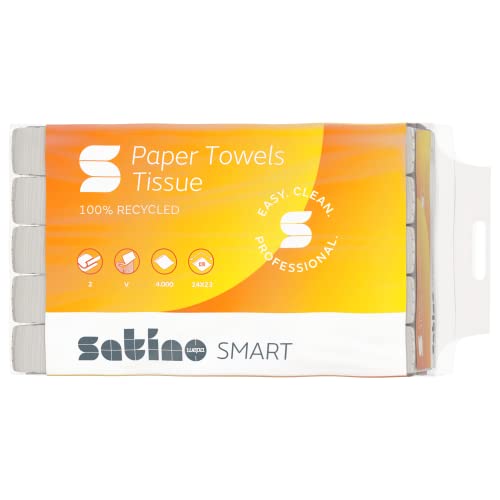 wepa Handtuchpapier Smart, 240 x 230 mm, V-Falz, weiß