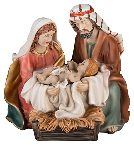 Krippenfiguren Heilige Familie orientalische Darstellung, Maria, Josef und Jesuskind