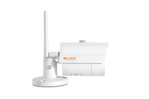Lupus - LE202 3MP WLAN IP Kamera für draußen, SD Slot, 100°, Nachtsicht, Bewegungserkennung, Ios und Android App, Integrierbar in Die LUPUSEC Smarthome Alarmanlage, inkl. Verwaltungssoftware