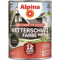 Alpina Wetterschutzfarbe 2,5 l, schwarz