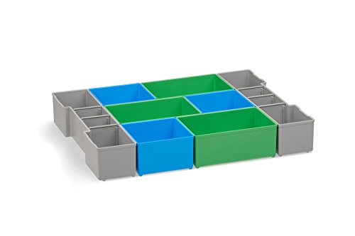 Sortimentsbox klein leer | Bosch Sortimo L-BOXX 102 Insetboxenset CD3 | Erstklassige Sortierboxen für Kleinteile | Sortierkasten tragbar