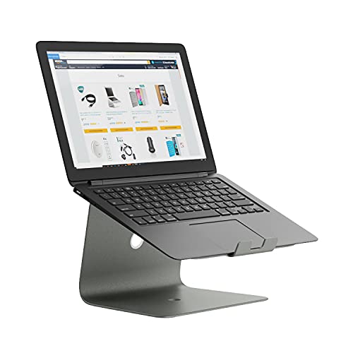 Slabo Notebookhalterung Laptopständer für MacBook | MacBook Air | MacBook Pro | Notebooks | Laptops Aluminium - Space Grey/GRAU