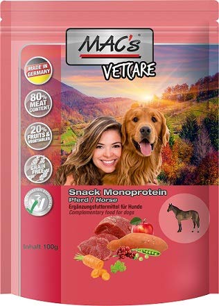 MACs Dog Mono Snack Pferd | 9X 100g