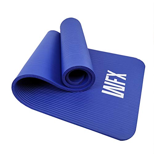 #DoYourFitness x World Fitness Gymnastikmatte »Amisha« 183 x 61 x 1,2 cm - inkl. Tragegurt - weiche Oberfläche - Fitnessmatte für Yoga, Pilates & Sport - Trainingsmatte - Dunkelblau