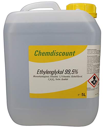 Chemdiscount 5Liter Ethylenglykol >99,5%, Monoethylenglykol, Glykol Konzentrat