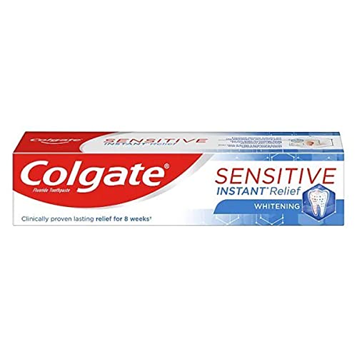 Colgate Sensitive Pro Relief Plus Whitening Zahnpaste 75ml, 4er Pack (4 x 75ml)