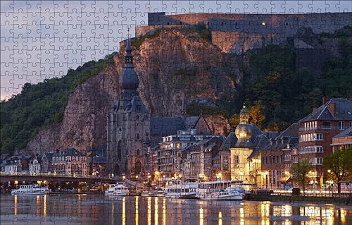 GUOHLOZ Puzzle 1000 Teile, Puzzle für Erwachsene, Impossible Puzzle, Puzzle farbenfrohes Legespiel, Erwachsenenpuzzle, 1000 Puzzle Home Dekoration Puzzle, Frankreich, 75x50cm