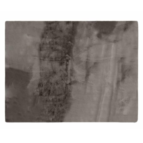 Linnea Woodland Teppich, rechteckig, 180 x 240 cm, Kunstpelz, Wildlederimitat, Grau