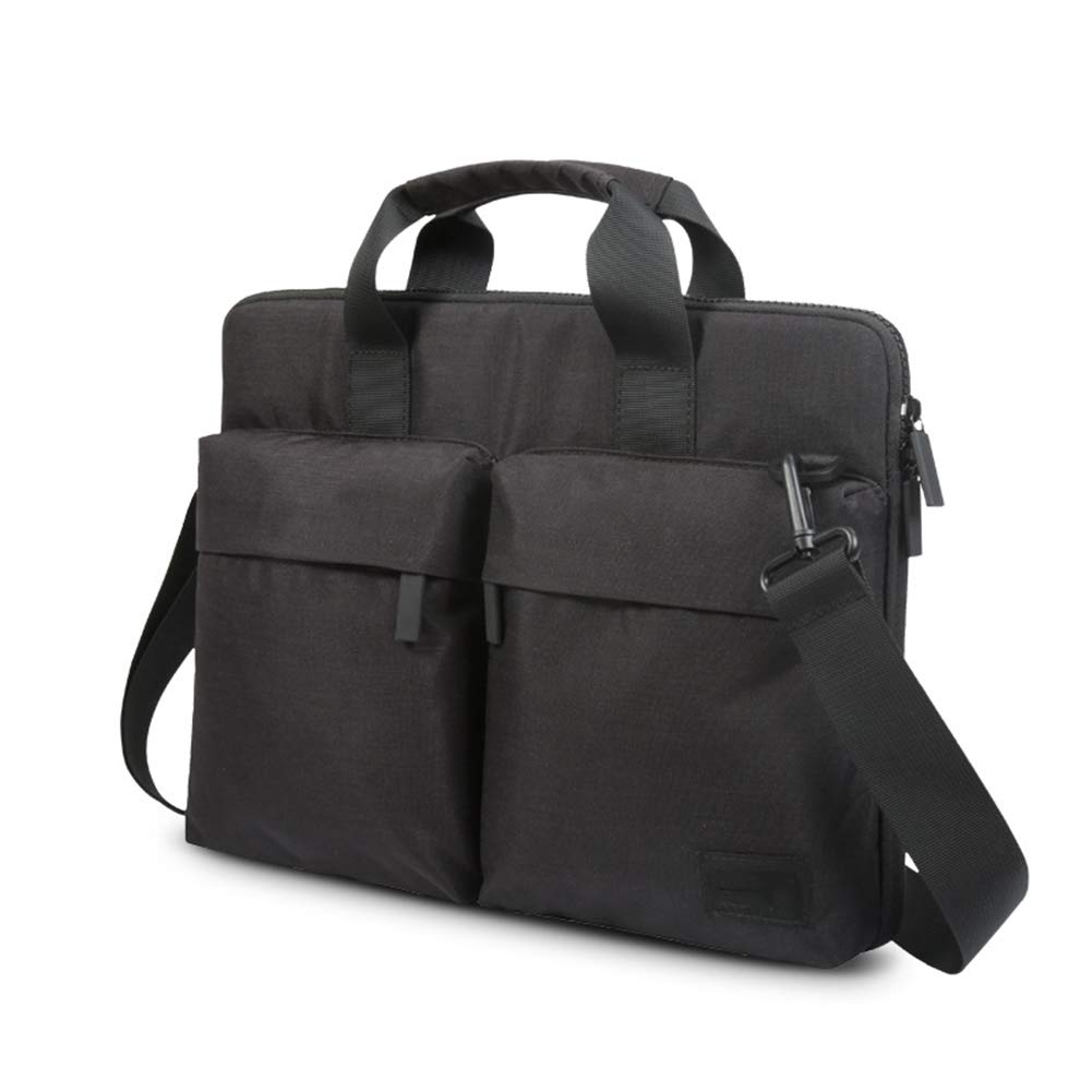 HONGBI 12-15.6 Zoll Laptoptasche Aktentaschen Handtasche Tragetasche Schulter Tasche Notebooktasche Laptop Sleeve Laptop hülle Schwarz 15.6"(41.5x3x30cm)